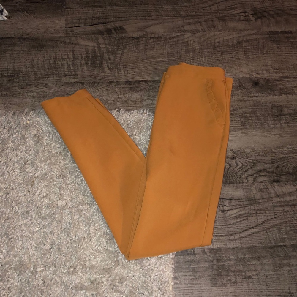 Mustard yellow dress pants
